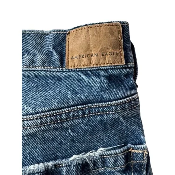 American Eagle Super High Rise Straight Women's Sz 6 Denim Jeans - Picture 10 of 12